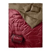 Wholesale - BURGUNDY DBL SLEEPING BAG, UPC: 849808010398